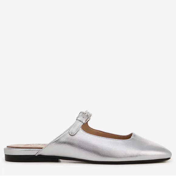 Naturalizer Apple Mule Silver Shoes Flats Slip On - Picture 3 of 11